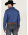Image #4 - RANK 45® Men's High Roller Geo Print Long Sleeve Button-Down Western Shirt, Blue, hi-res