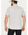 Moonshine Spirit Men's Striped Short Sleeve Western Snap Shirt, White, hi-res