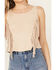 Image #3 - Shyanne Women's Faux Suede Fringe Tank Top, Taupe, hi-res