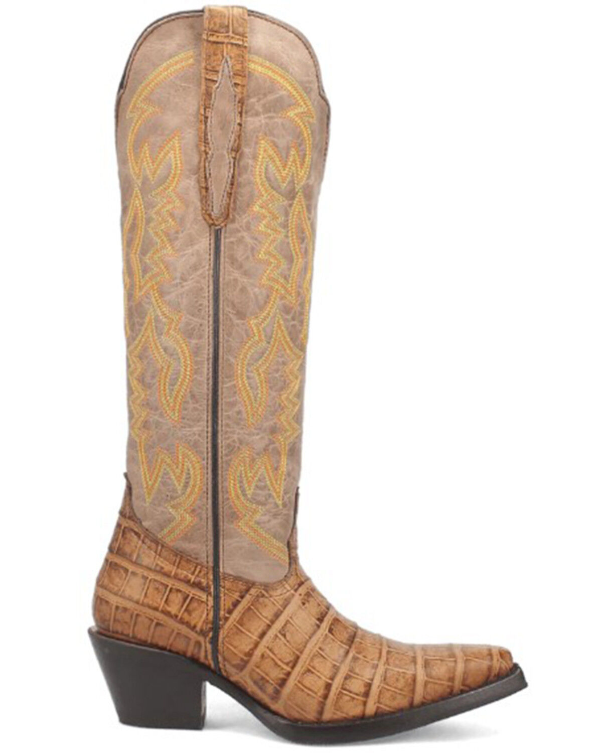 Image #2 - Dingo Women's Matilda Tall Western Boots - Snip Toe, Brown, hi-res