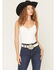 Image #1 - Idyllwind Women's Cavileer Concho Belt, Cream, hi-res