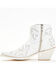 Liberty Black Women's Mae Studded Fashion Western Booties - Snip Toe , White, hi-res