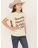 Image #2 - Ariat Girls' Outta Style Short Sleeve Graphic Tee, Tan, hi-res