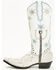 Image #3 - Old Gringo Women's Lucky Star Exotic Python Tall Western Boots - Snip Toe, White, hi-res