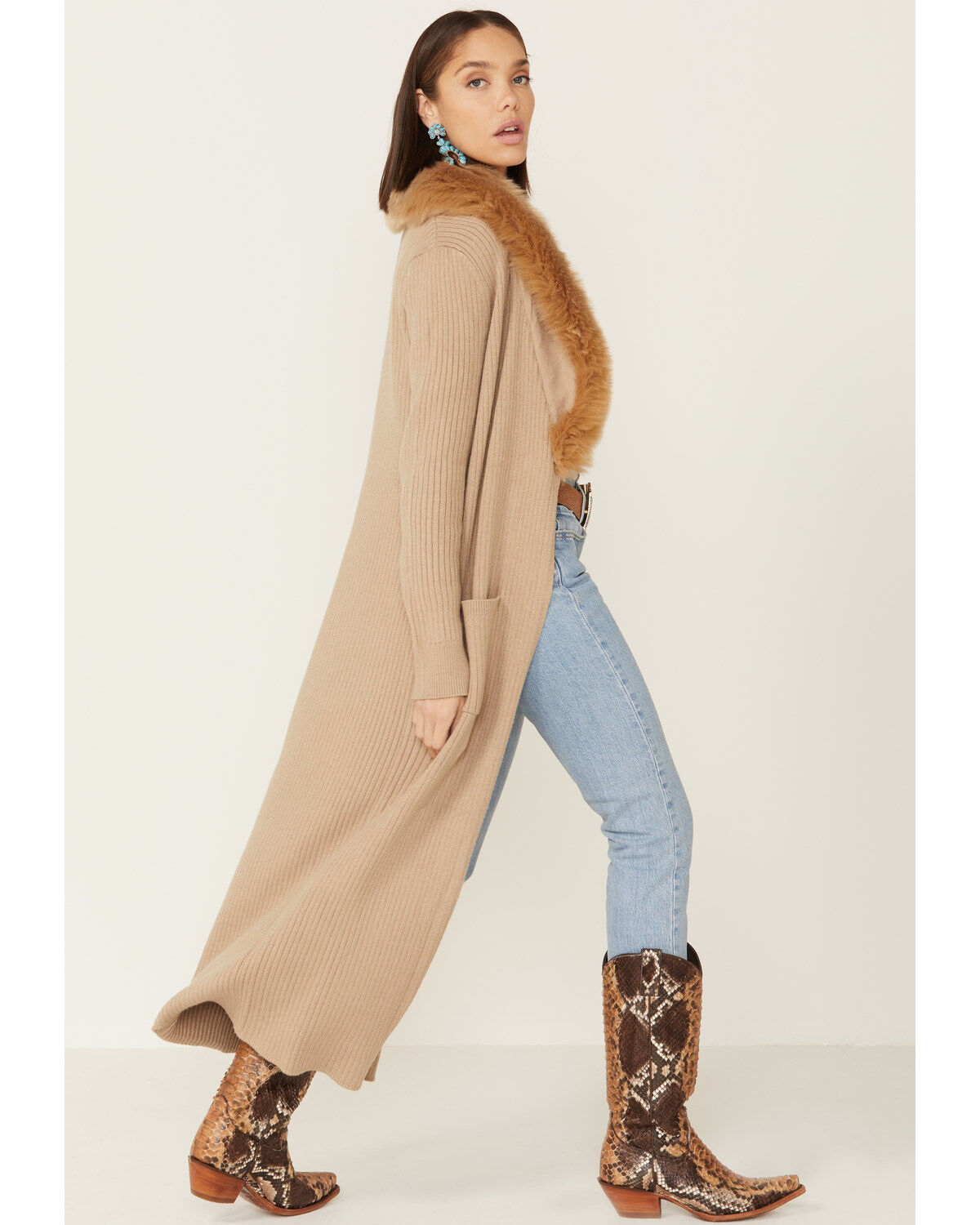 show me your mumu lombardi long cardigan