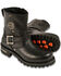 Milwaukee Leather Men's 6" Classic Engineer Boots - Round Toe, Black, hi-res