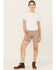 Image #1 - Carhartt Women's Rugged Flex™ Relaxed Fit Canvas Work Shorts, Light Grey, hi-res