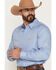 Image #2 - Gibson Trading Co Men's All Smiles Solid Long Sleeve Snap Western Shirt, Blue, hi-res