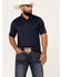 Image #1 - RANK 45® Men's Elite Short Sleeve Performance Polo Shirt, Dark Blue, hi-res