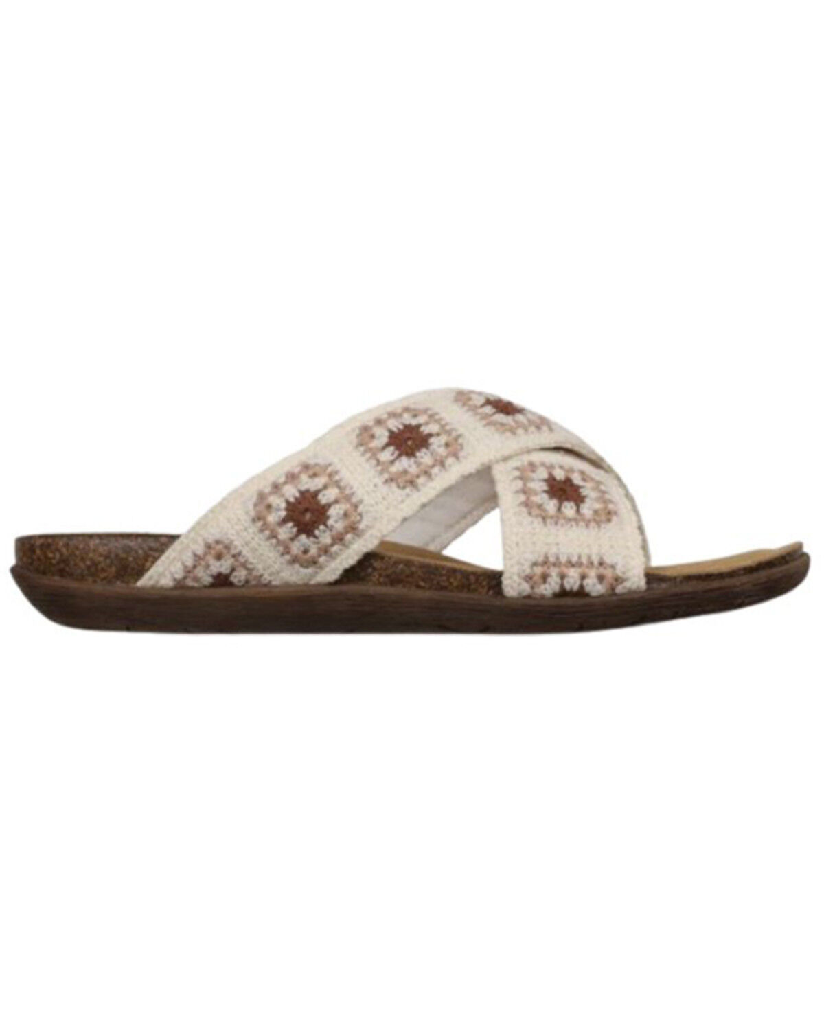 Image #2 - Mykos Women's Leyla Crossband Sandals, White, hi-res