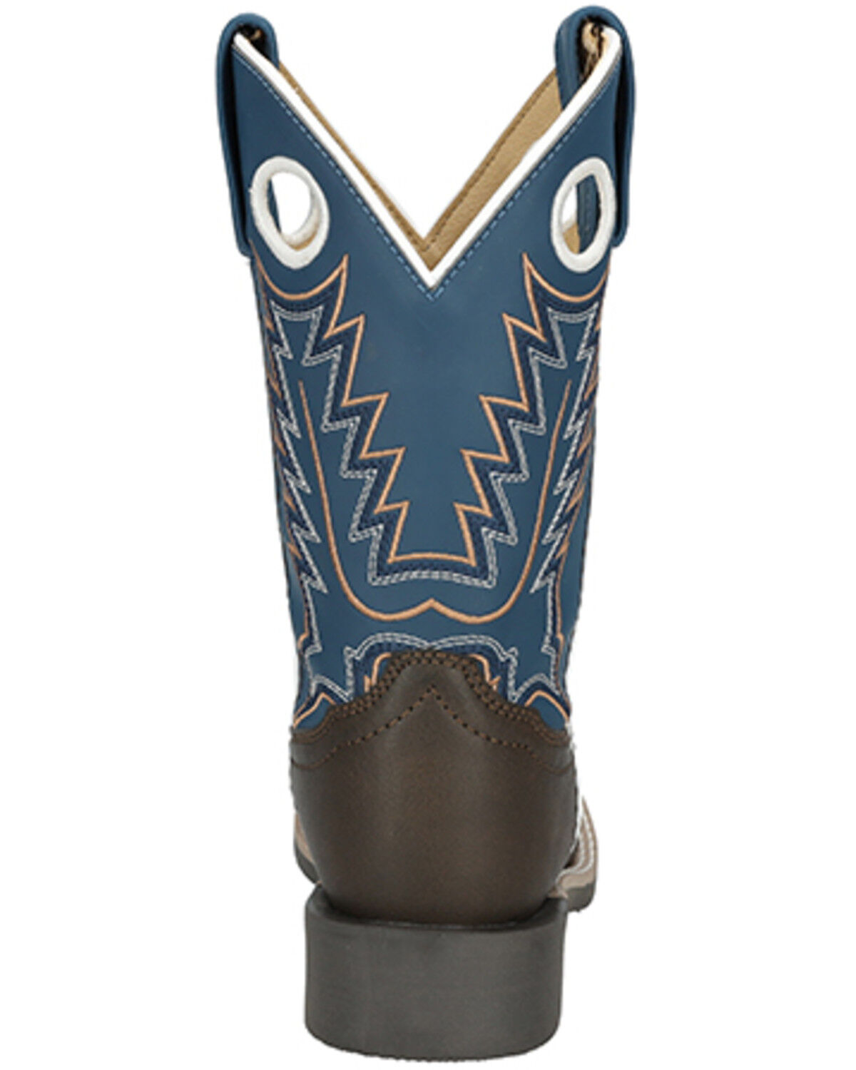 Image #5 - Smoky Mountain Boys' El Paso Western Boots - Broad Square Toe, Dark Brown, hi-res