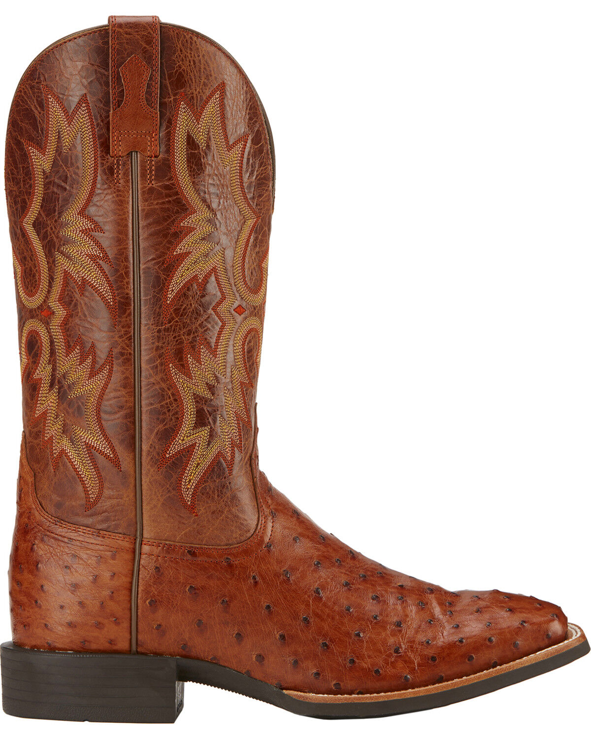 ariat ostrich boots mens