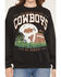 Image #3 - Gameday Women's Oklahoma State Cowboys Helmet Embroidered Graphic Crewneck, Black, hi-res
