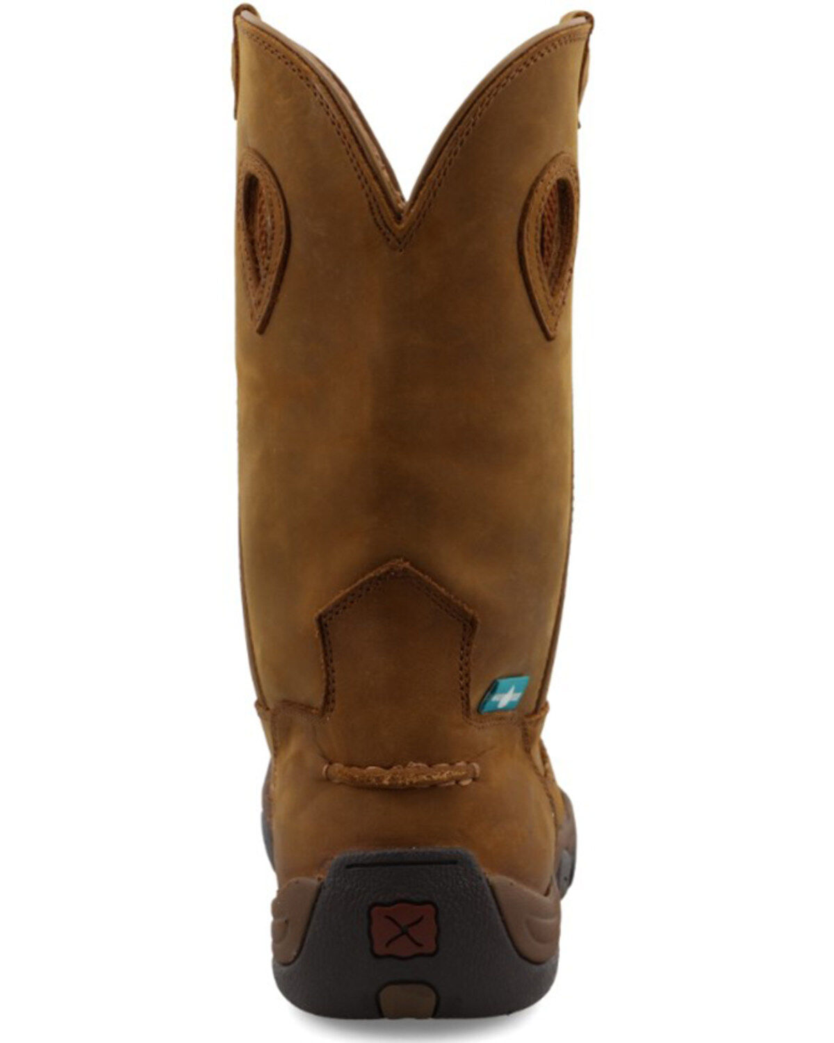 Image #5 - Twisted X Men's Waterproof Pull On Work Boots - Composite Toe, Brown, hi-res