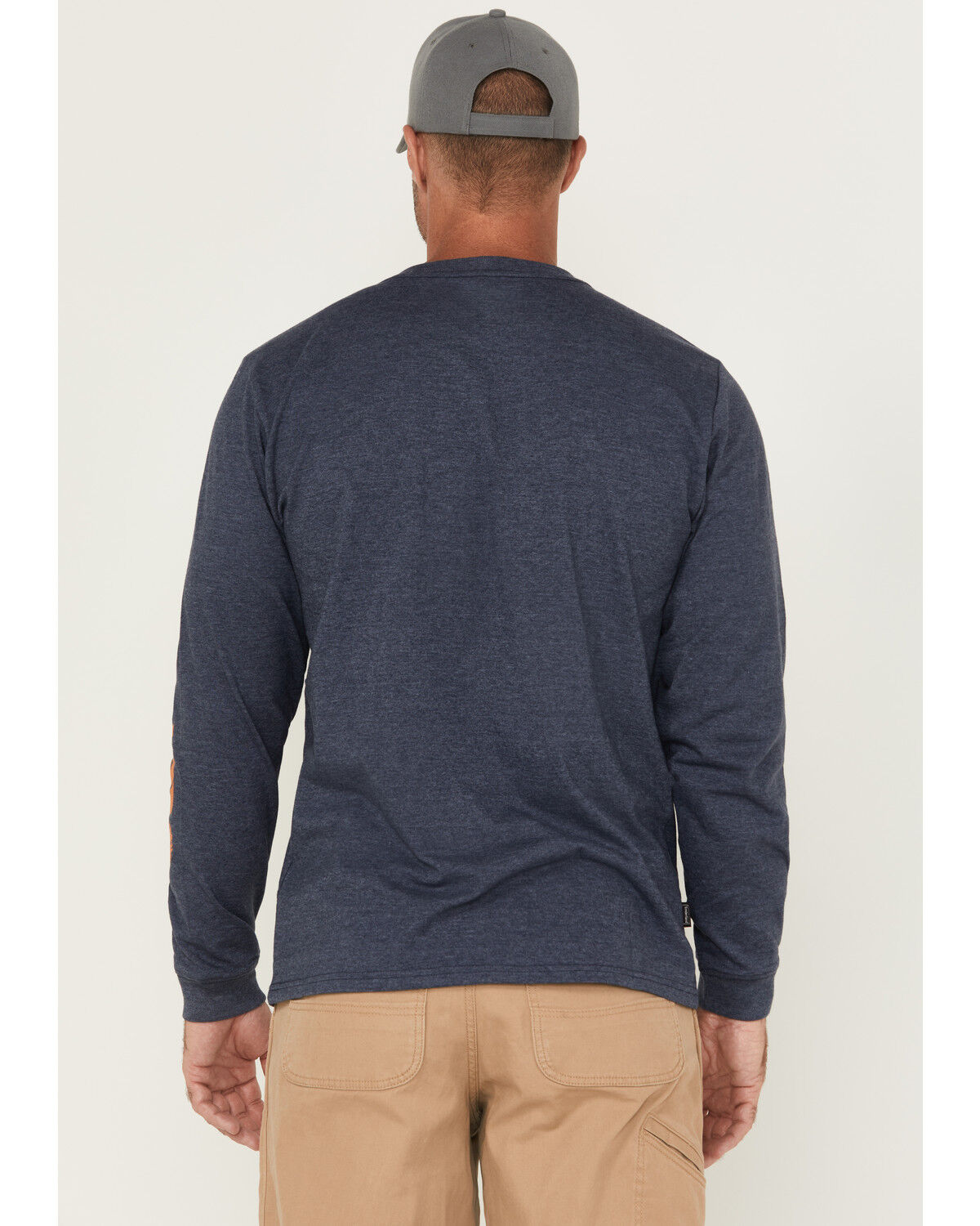 Image #4 - Timberland PRO Men's Core Logo Long Sleeve T-Shirt, Navy, hi-res