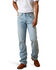 Image #5 - Ariat Men's M5 Eli Straight Rigid Denim Jeans , Light Wash, hi-res