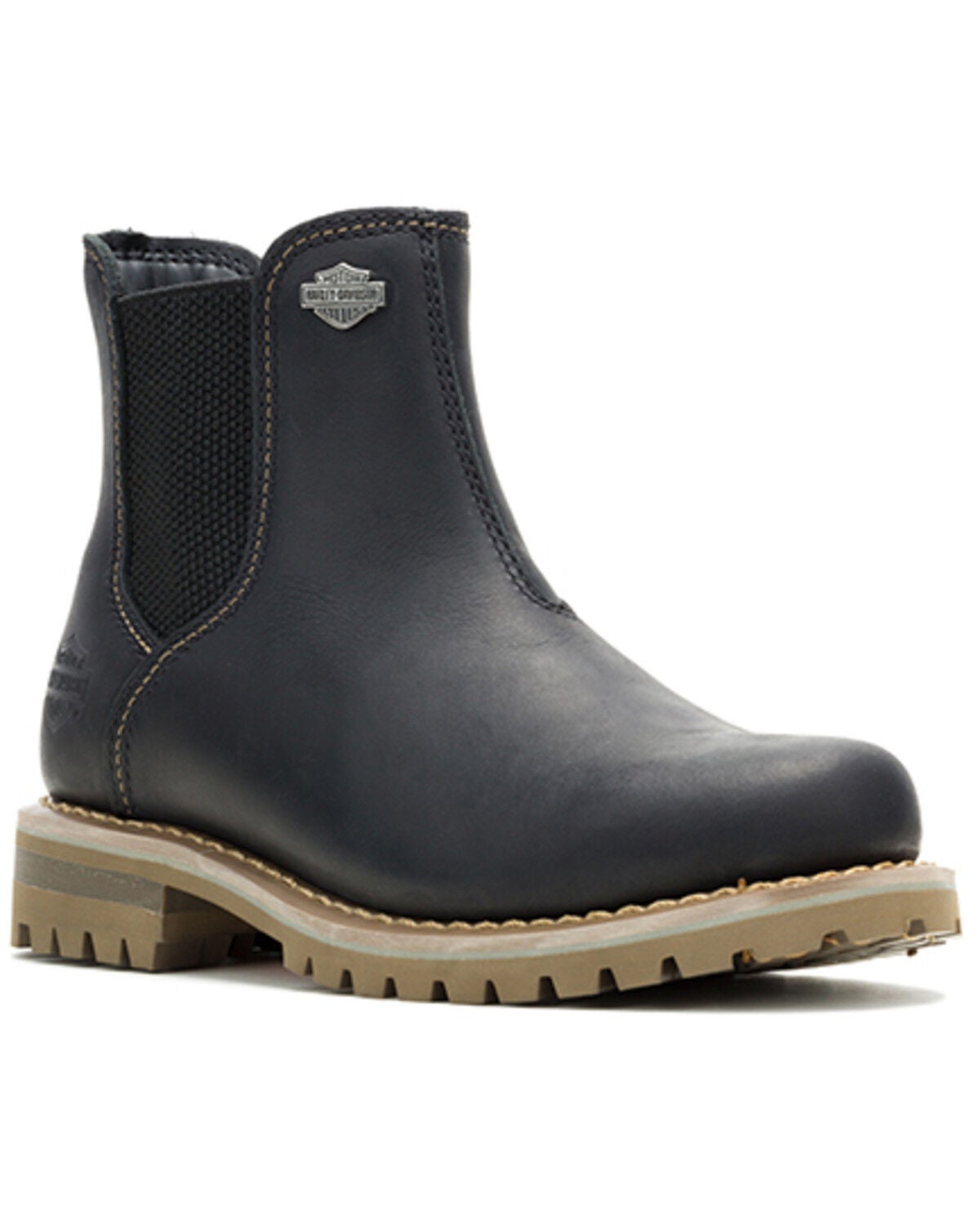 Image #2 - Harley Davidson Women's Gynger Chelsea Boots - Round Toe, Black, hi-res