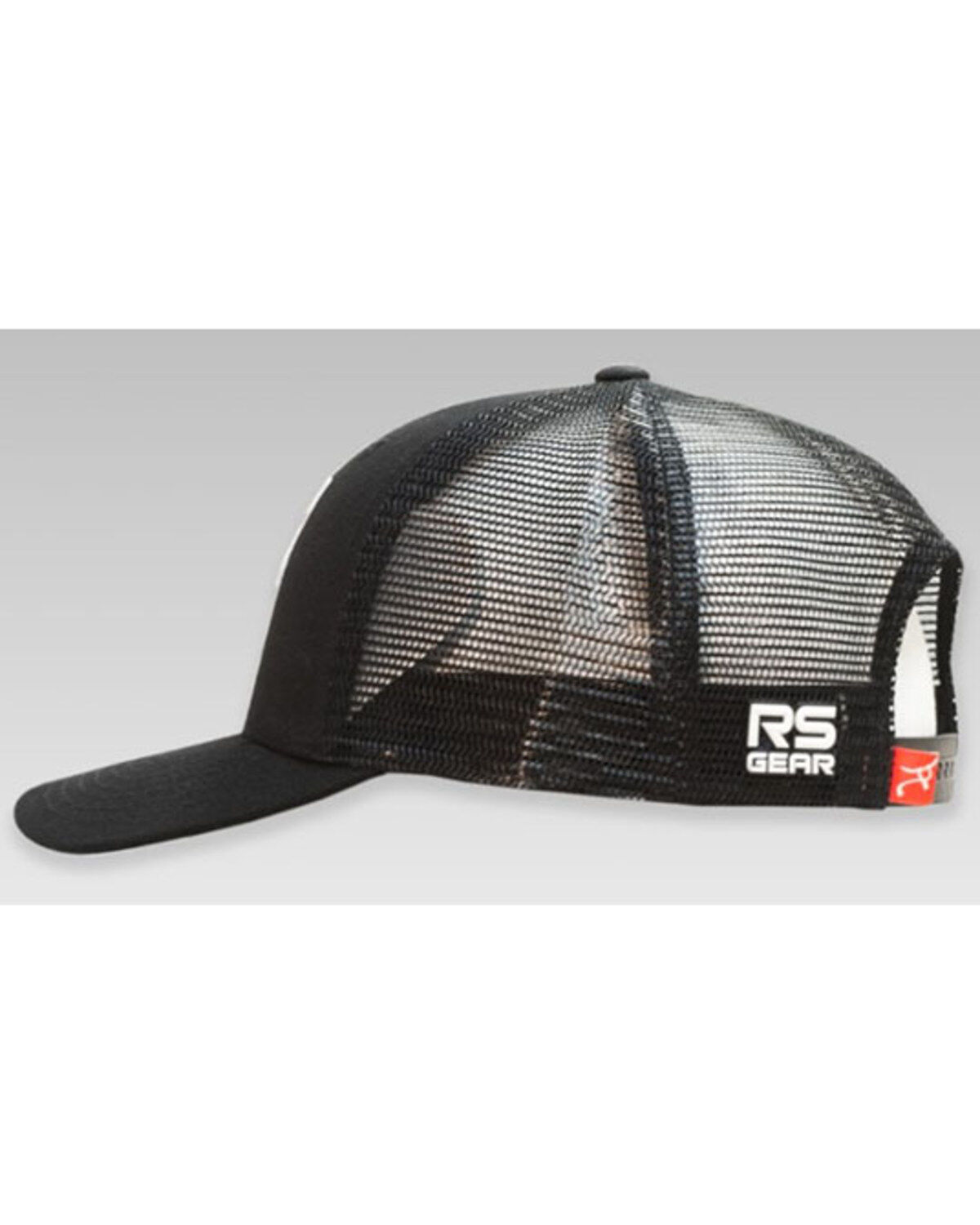 Image #3 - RopeSmart Men's Black Solo Serape Steerhead Diamond Patch Mesh-Back Ball Cap, Black, hi-res