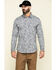 Rock & Roll Denim Men's FR Printed Paisley Twill Long Sleeve Work Shirt , Silver, hi-res