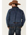 Scully Men's Indigo Denim Leather Trim Button-Front Jacket , Indigo, hi-res