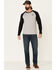 Image #1 - Rock & Roll Denim Men's FR Long Sleeve Work Raglan T-Shirt, Heather Grey, hi-res