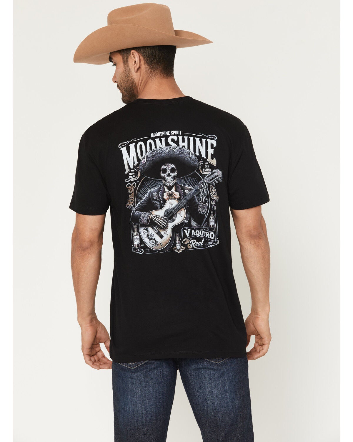 Moonshine Spirit&reg; Men's Country Soul Mariachi Short Sleeve Graphic T-Shirt, Black, hi-res