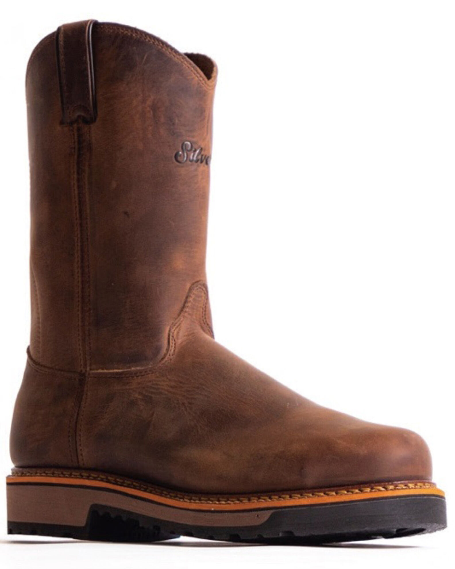 Silverado Men s 10 Western Work Boots Steel Toe Boot Barn