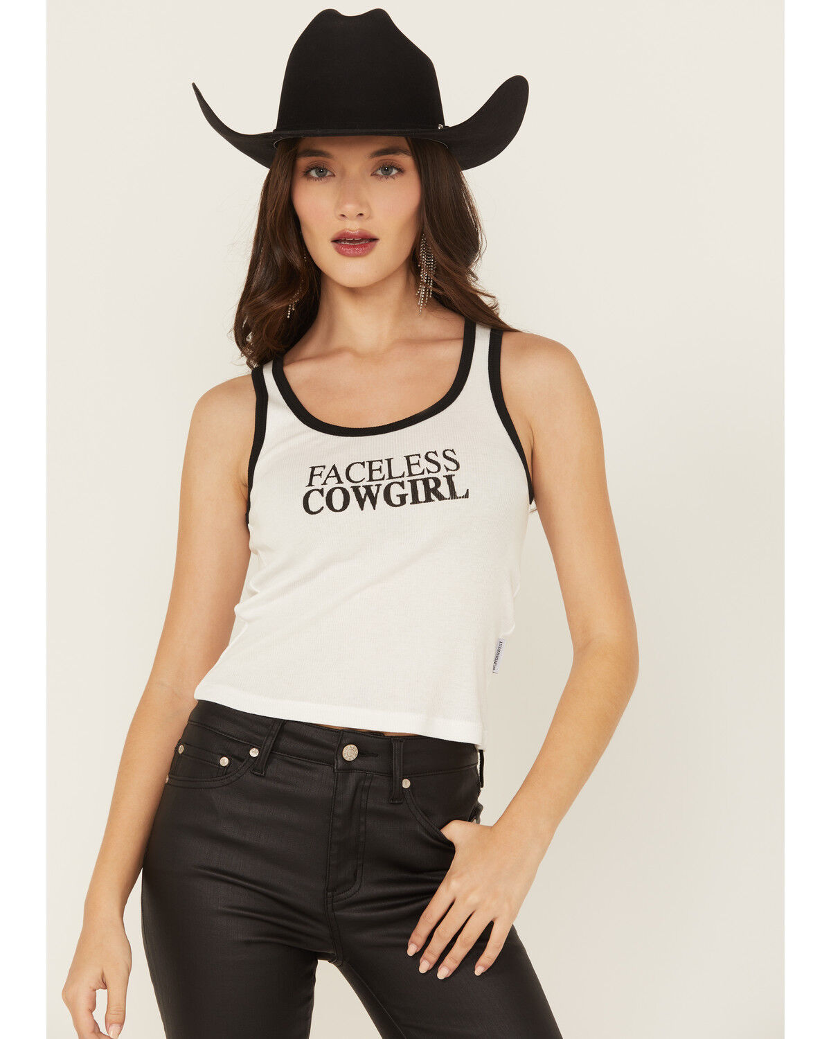 Product Name:  Wonderwest Women's Faceless Cowgirl Baby Rib Tank