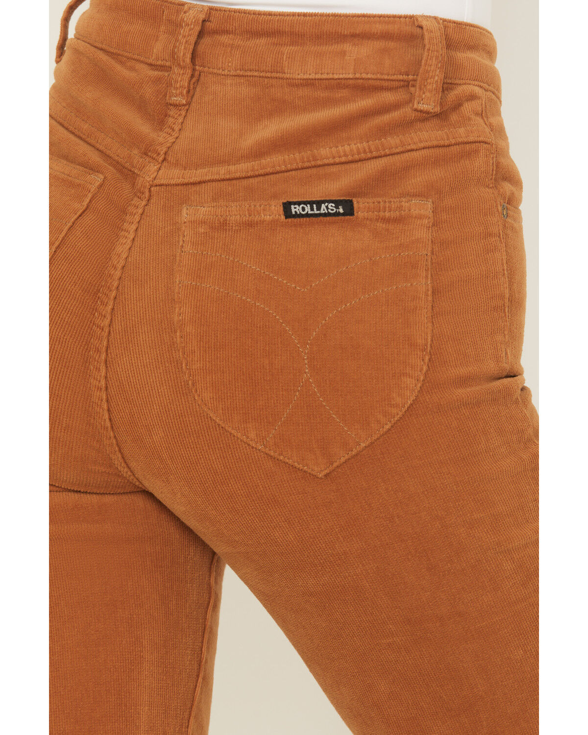 Image #4 - Rolla's Women's Corduroy Flare Jeans, Tan, hi-res