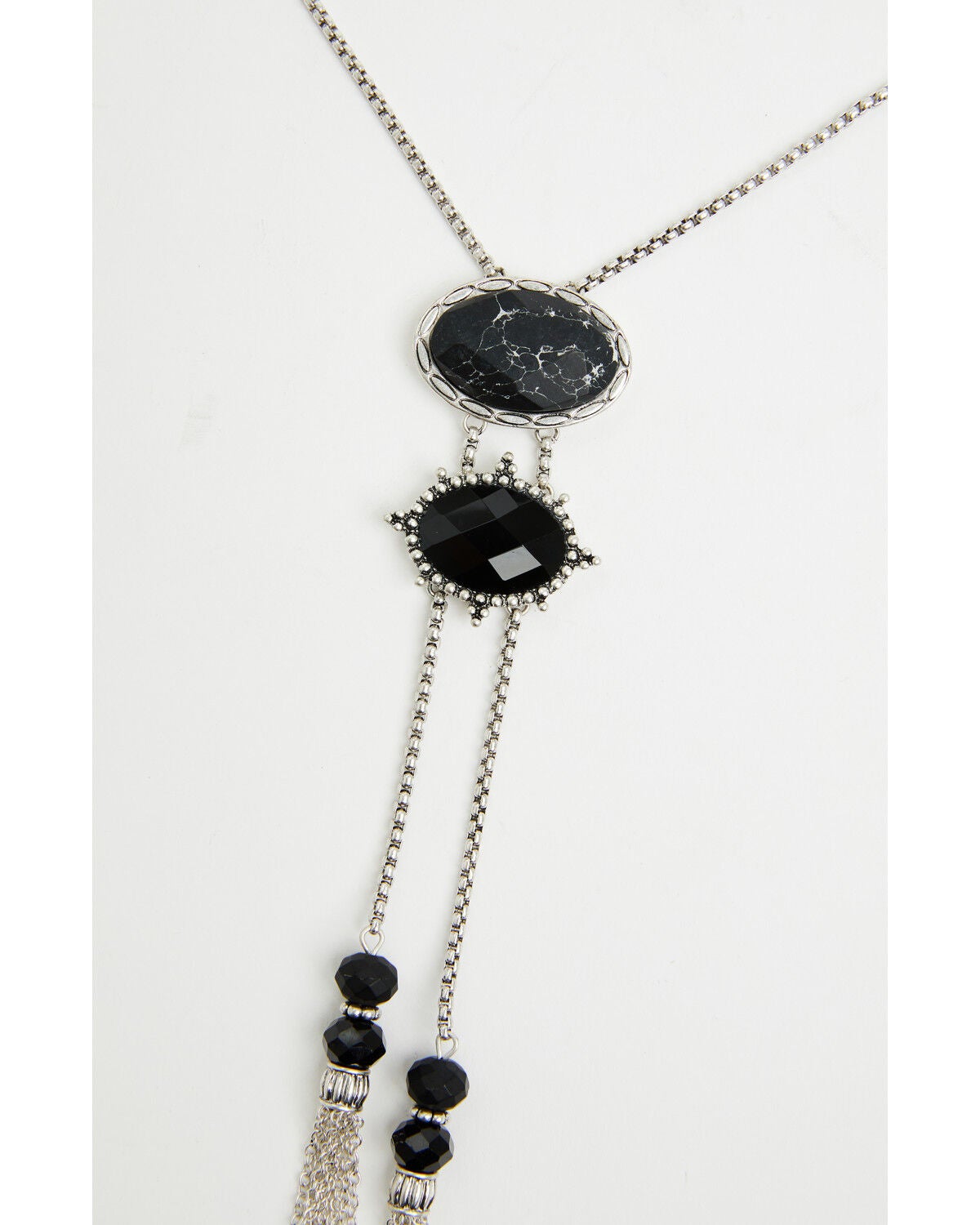Image #3 - Lainey Wilson Women's Stone Tassel Bolo Necklace, Black, hi-res