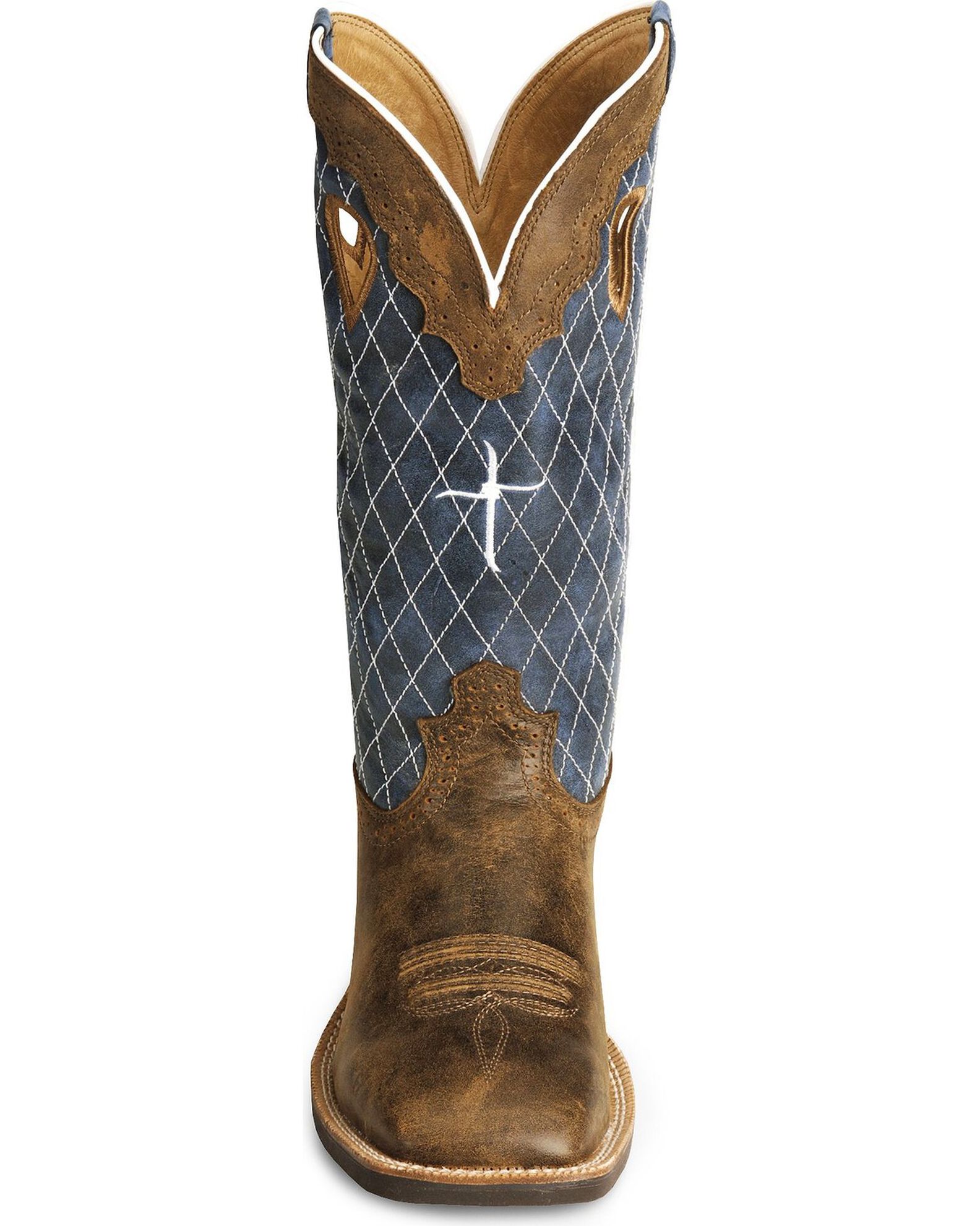 Image #4 - Twisted X Men's Distressed Ruff Stock Western Boots - Broad Square Toe, Distressed, hi-res