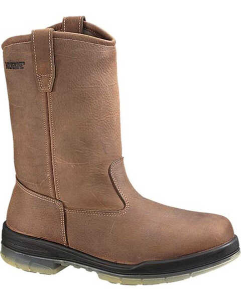 Wolverine Men's DuraShocks® Insulated Waterproof Wellington Boots - Round Toe, Brown, hi-res