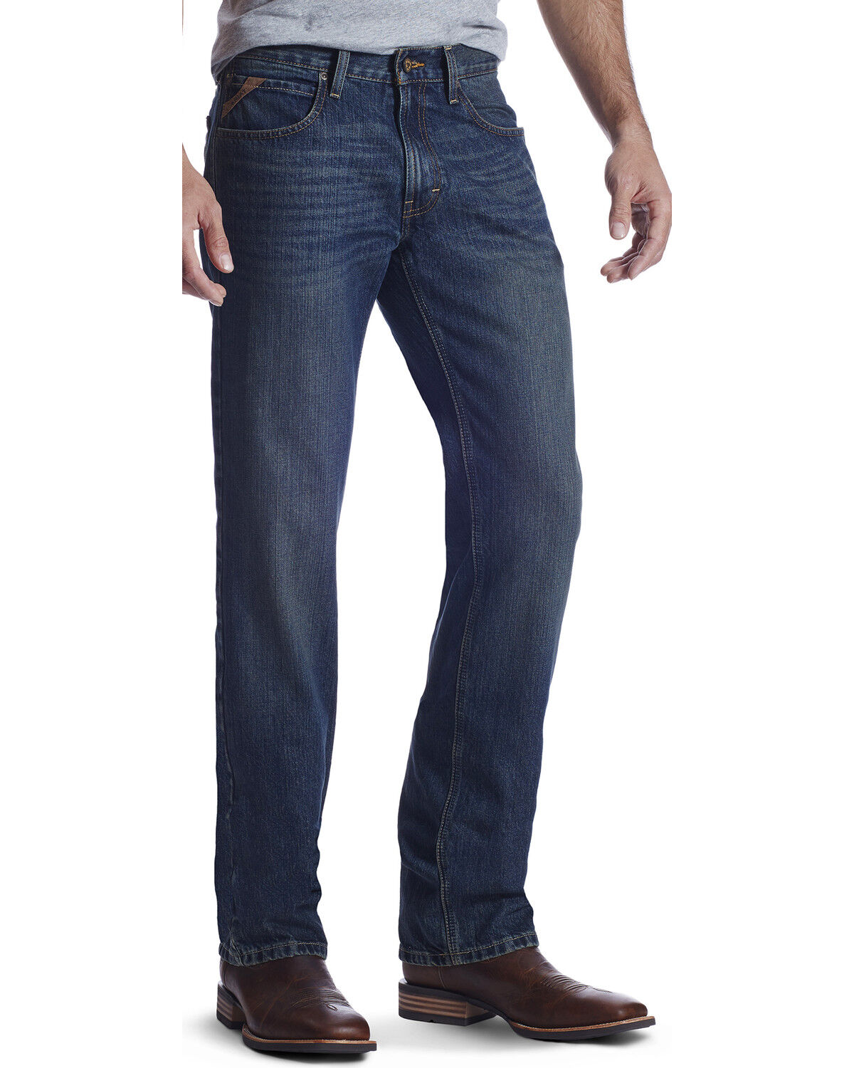 straight leg fitted jeans