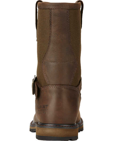 Image #5 - Ariat Men's Groundbreaker Moc Toe Work Boots, Dark Brown, hi-res