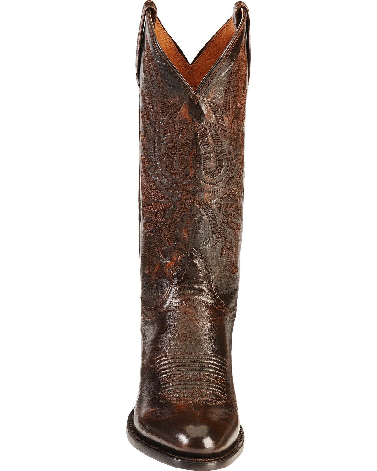 Image #4 - Lucchese Handmade Lonestar Calf Cowboy Boots - Medium Toe, , hi-res