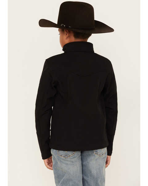 Image #4 - Cody James Boys' Embroidered Softshell Jacket, Black, hi-res