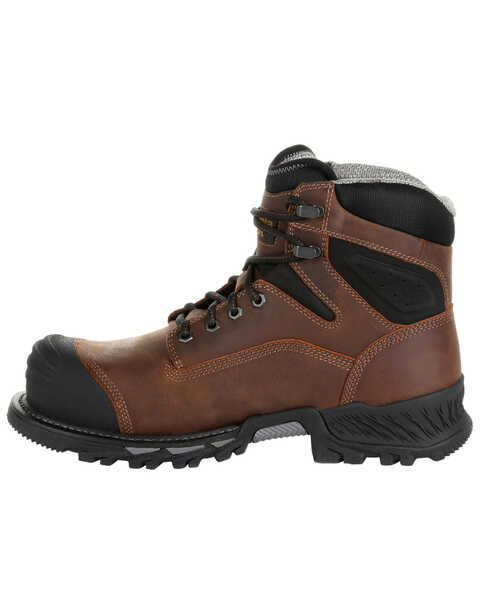 Image #3 - Georgia Boot Men's Rumbler Waterproof Work Boots - Composite Toe, Brown, hi-res