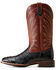 Image #2 - Ariat Men's Brandin' Ultra Exotic Western Boots - Broad Square Toe, Black, hi-res