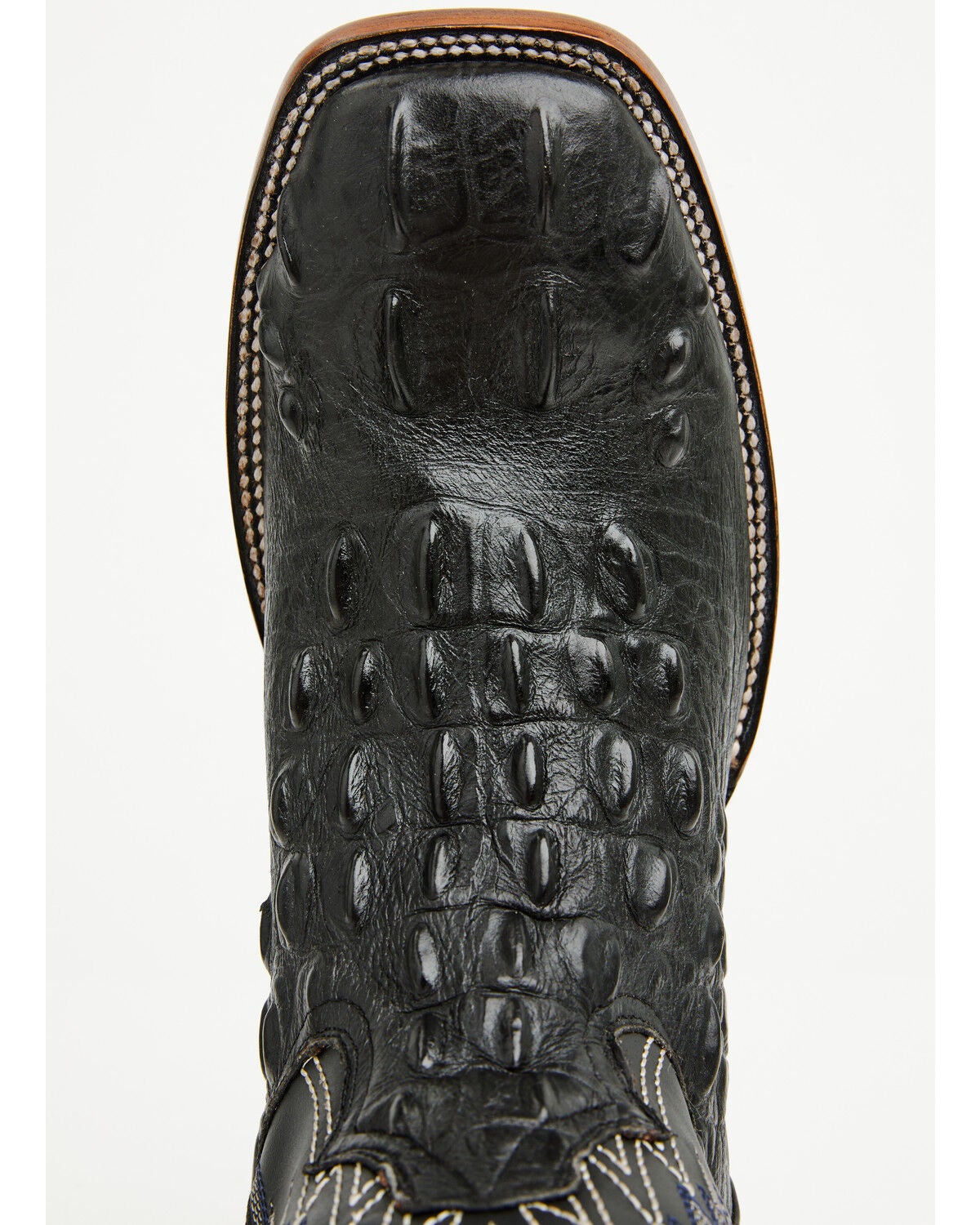 Image #6 - Cody James Men's Croc Print Badlands Western Boots - Broad Square Toe, Black, hi-res