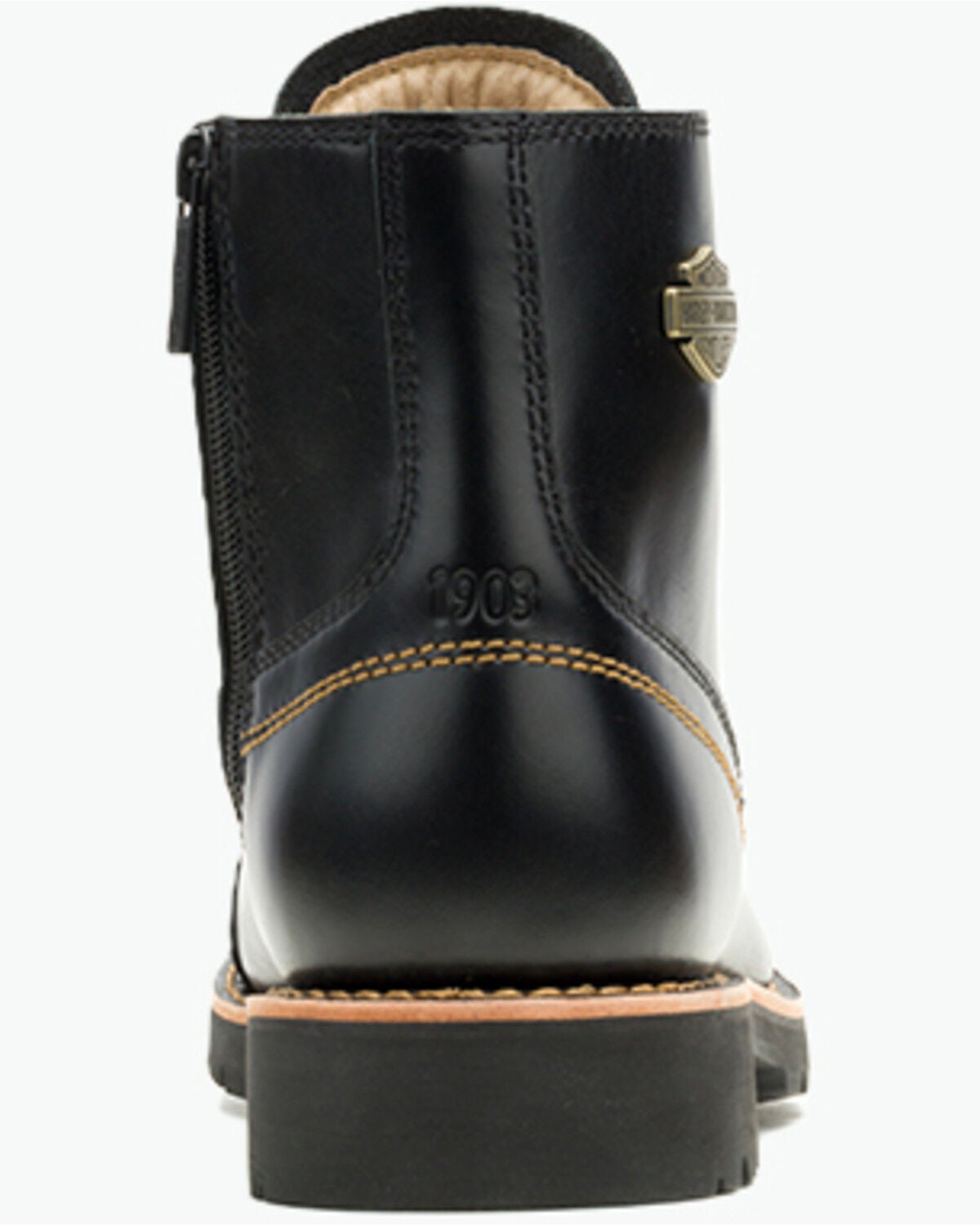 Image #5 - Harley Davidson Men's Liberty Lace-Up Motorcycle Boots - Round Toe, Black, hi-res