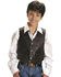 Image #1 - Roper Boys' Lambskin Leather Vest , Brown, hi-res