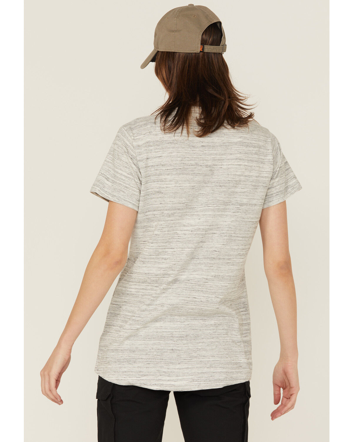 Image #4 - Ariat Women's Rebar Cotton Strong Space Dyed Short Sleeve Work Tee, Grey, hi-res