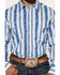 Image #3 - Wrangler Men's Checotah Southwestern Print Long Sleeve Snap Western Shirt - Big, Blue, hi-res