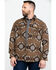 Image #1 - Powder River Outfitters Men's Southwestern Jacquard Shirt Jacket, Brown, hi-res