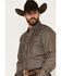 Image #2 - Reisistol Men's Quinton Stripe Snap Western Shirt, Black/tan, hi-res