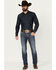 Image #1 - Rock & Roll Denim Men's Rifle Dark Vintage Wash Skinny Stretch Denim Jeans, , hi-res