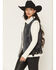 Image #2 - Elan Women's Sherpa Lined Moto Vest, Charcoal, hi-res