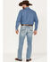 Image #3 - Ariat Men's M4 Orleans Abel Light Wash Stretch Relaxed Straight Jeans, Blue, hi-res