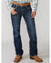 Image #3 - Stetson Men's Rocker Fit Straight Leg Jeans, Med Wash, hi-res