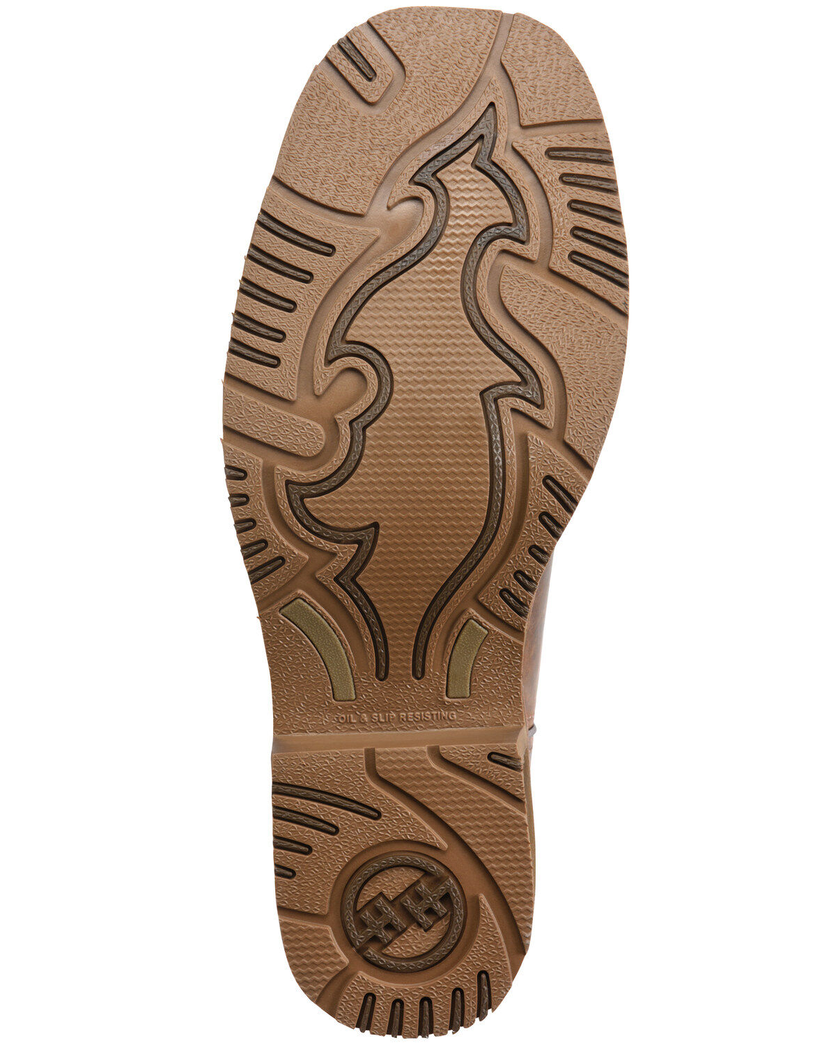 Image #7 - Double H Men's 11" Wide Square Composite Western Work Boots, Brown, hi-res